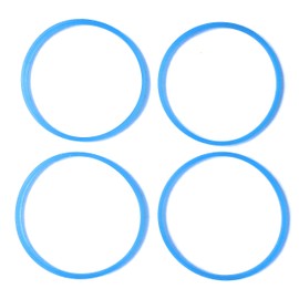 Fab International Replacement Gasket Compatible with Cooks 5-in-1 Blender Gasket 4,PK Blue (After Market Part)