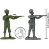 BMC WW2 D-Day Plastic Army Men - 34 American, British,