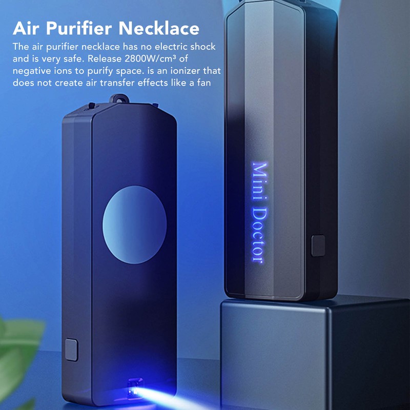 Air Purifier Necklace Wearable Portable Mini Ionizer Eliminate Pollen Smoke