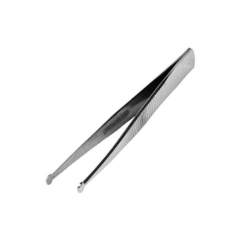 SK11 Tweezers for Babies, Round Tip, 100mm No.9