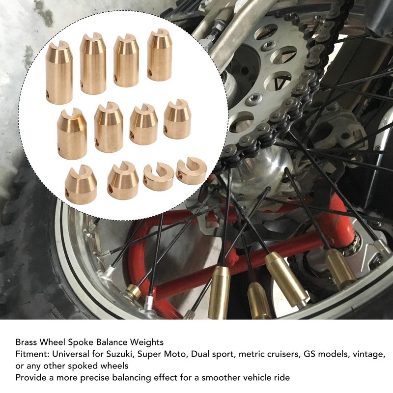 Brass Wheel Spoke Balance Weights Precise Design Wear Resistant Wheel