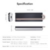 ineo M.2 NVMe SSD Enclosure with Embedded Copper Column Cooling,