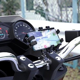 TSTS Bases de Celular para Automóvil Soporte De Teléfonos Móviles De Motocicleta Aleación De Aluminio 360 Grados De Bicicleta Giratoria Soporte De... 