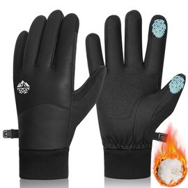 RIGWARL Waterproof Mens Women Gloves for Cold Weather, -5℉ Warm Winter Thermal Gloves with Touch Screen, Anti-Slip Lightweight Snow Gloves Winter for Driving Running Cycling Hiking