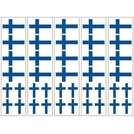 40 Tattoos: Finnish Flag, Finland Party Favors