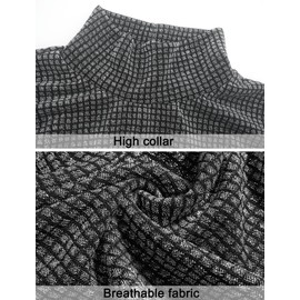 Men's Sequins Tassel Trim Turtleneck Sleeveless Fringed Solid Tee Top Shawl Wrap Cape Pullover Muscle Tank Top Disco 70s Rave Outfits