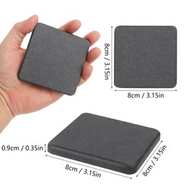 40 Pack 3.15" Square Diatomaceous Earth Coaster, Versatile Water Absorbent Diatomite Coaster, Premium Water Absorbing Bath Stone Mat for Modern Home by KUKLIPJIM