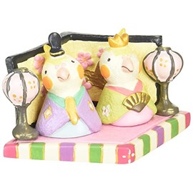 For Hina no Tea Mascot Hina Stand 屏風 All Set of 4 cockateal Chick Ornament