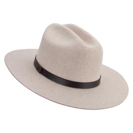 Jeanne Simmons Women's Flat Brim Cowboy Hat - Oatmeal OSFM