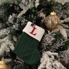 Christmas Stocking – Green A-Z Letter Hanging Christmas Stockings, Christmas
