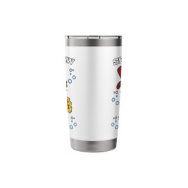 Seahorse Cowboy Hat Aquatic Sea Animal Fish Hippocampus Stainless Steel Insulated Tumbler