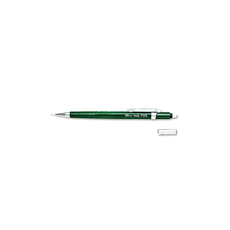 Pentel P205D Sharp Mechanical Drafting Pencil, 0.5 mm, Green Barrel