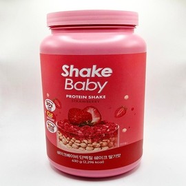 Shake Baby Protein Shake Strawberry Flavor 630g (2 packs) Free Exclusive Bottle / 쉐이크베이비 단백질 쉐이크 딸기맛 630g 2개 전용 보틀 증정