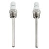 heyous 2 piezas 1/2 pulgada NPT 100 mm Thermowell acero