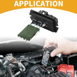 Partuto HVAC Blower Motor Resistor No.4885583AC Heater Blower Resistor for Chrysler Pacifica 2005-2008 for Chrysler Town & Country 2004-2007 Metal ABS Black