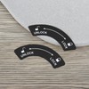 SING F LTD 12pcs Lock Unlock Direction Stickers Right Side