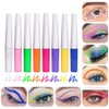 8Pcs Neon Liquid Eyeliner Waterproof Smudge Resistant Fluorescent Eyeliner for