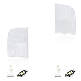 FACAILAHA Roof Map Dome Light Cover Lens Kit with Switch LED Bulbs Overhead Interior Dome Lamps Compatible with Honda Ridgeline Pilot CR-V Odyssey Accord Element Insight