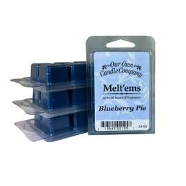 Our Own Candle Company Premium Wax Melt, Blueberry Pie, 6 Cubes, 2.4 oz (4 Pack)