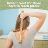 BambooMN 17 Inch Bamboo Wooden Back Scratchers for Itchy Stress