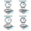 SG Store 40 Pcs Self Locking Hex Nut (6 Locking