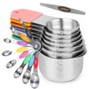Smithcraft Measuring Cups & Spoons Set 16, Stainless Steel Magnetic