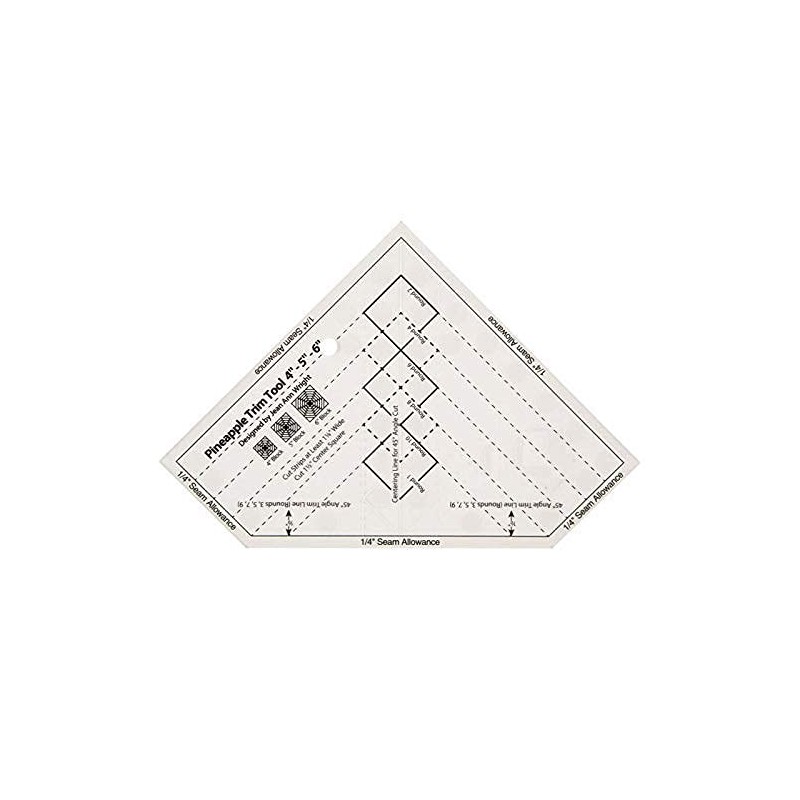 YICBOR Pineapple Stepping Ruler Non Slip MST-03 4-5-6 Inch Finished
