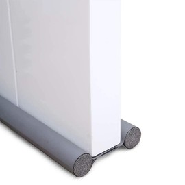 2-Pack Twin Door Draft Stoppers – Adjustable Under Door Noise & Wind Blockers, Double-Sided Draft Guard Bottom Seal Strip for Energy Saving, Fits Most Doors, Washable & Reusable