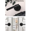 Haidms 2 Pieces Black Closet Door Handles, No-Turning Dummy Door
