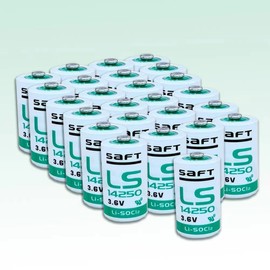 XIAOXX (25 Count) LS 14250 C 1/2 AA 3.6v 1200mAh LS14250 Lithium Battery Replace for SAFT LS14250 Battery