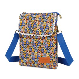 Velugan Small Crossbody Phone Purse Cellphone Wallet Bag Small Crossbody Lightweight Bag For Women And Girls Gifts (Orange)