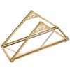 Mirror Jewelry Tray Glass Perfume Storage Tray Jewelry Plate Golden