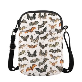 MYSOMY Bat Lover Crossbody Bag Chiropterologist Bat Shoulder Bag Scientist Bat Enthusiast Gift Bat Themed Messenger Bag (Bat CB)