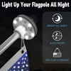ZMTECH Flag Pole Solar Light,(2 pc) Solar Flag Pole Lights