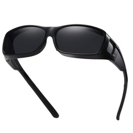 GEGURI Fit Over Glasses Sunglasses Polarized for Men & Women, Stylish Wrap Around Design Sun Glasses UV400 Protection