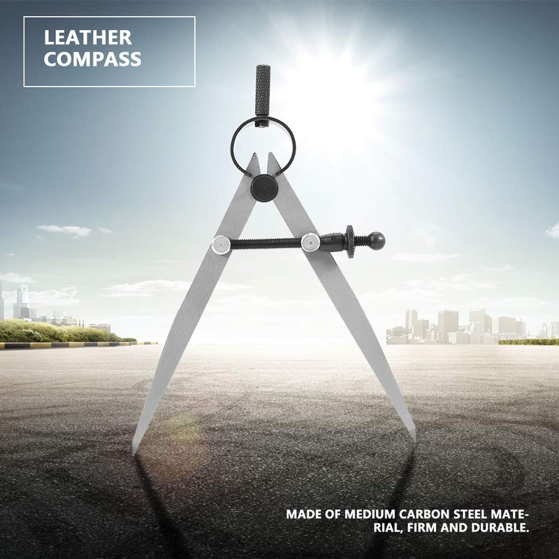 Leather Compass 100mm Rotating Scratch Leather Compass Sewing Tool for