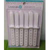 Celebrate It Reusable White Popsicle Sticks 4.5" 6 Pack NIP