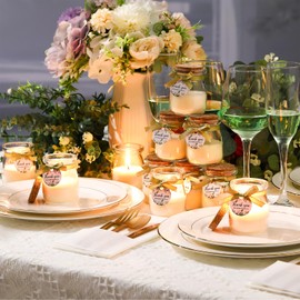 MTLEE Wedding Candle Favors for Guests Gifts Glass Candle Jars Bulk Scented Soy Wax with DIY Tag Cards for Bridesmaid Groomsman Bridal Shower Housewarming Party Favors(20 Sets,Sage Green Style)