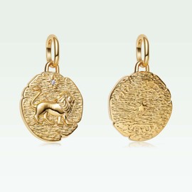 MSPOVOF Golden Lion Charms S925 Sterling Silver Charms Bead for Bracelets and Necklaces For Family Birthday Women Jewelry Present