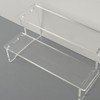 Acrylic Assembly Display Stand 2-Tier Staircase Transparent Riser 250 5ea