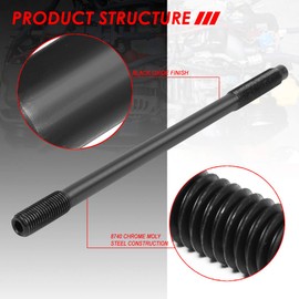 Auto Dynasty 12-Point Hex Nut Engine Cylinder Head Studs Assembly Kit for Baja Forester Impreza Legacy Outback 2.0T 2.5T 2.5L 96-11