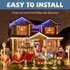 Vxgefhputw Hooks for Outdoor String Lights Clips, 100 Pack Heavy