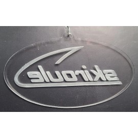 Ddubs Shop Skiroule Vintage Snowmobile Laser Engraved Acrylic Christmas Ornament