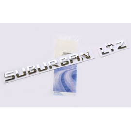 Yoaoo Chrome Suburban LTZ Emblem Badge Nameplate Letter Compatible with Suburban Glossy Shiny