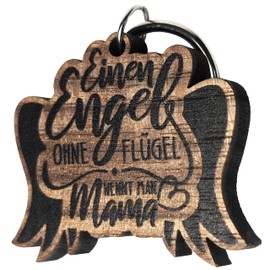 Muttertagsgeschenke für Mama - Engel ohne Flügel Schlüsselanhänger aus Holz, Glücksbringer, Mutter Geschenke, Geschenk für Mama, Mutter Geschenk, Geschenk für Mamas, Geschenke für Frauen