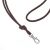 Logan Whistles Soft nappa leather lanyard - assorted colours chrome