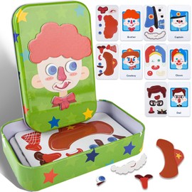 MACULPER Children's Puzzle Magnetic Puzzle for Boys Magnetic Puzzle Children's Puzzle from 2 3 4 5 6 Years Learning Toy for Children Promotes Imagination and Concentration