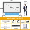 Outdoor Projector Screen with Stand, SCREENMAX 120 inch Foldable Projector