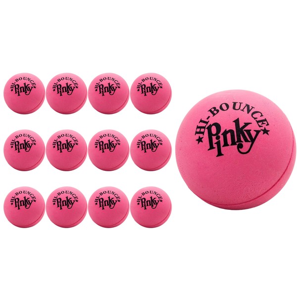 JA-RU Super Bounce Pinky Ball (12 Bouncy Balls) Outdoor Games & Indoor Playground Kids Toys. Massage Therapy Stress Balls. Sports Party Favors & Carnival Prizes in Bulk. 976-12p
