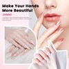 1400 Pcs 3 Styles Clear Nail Tips, Pre-shaped Acrylic Press